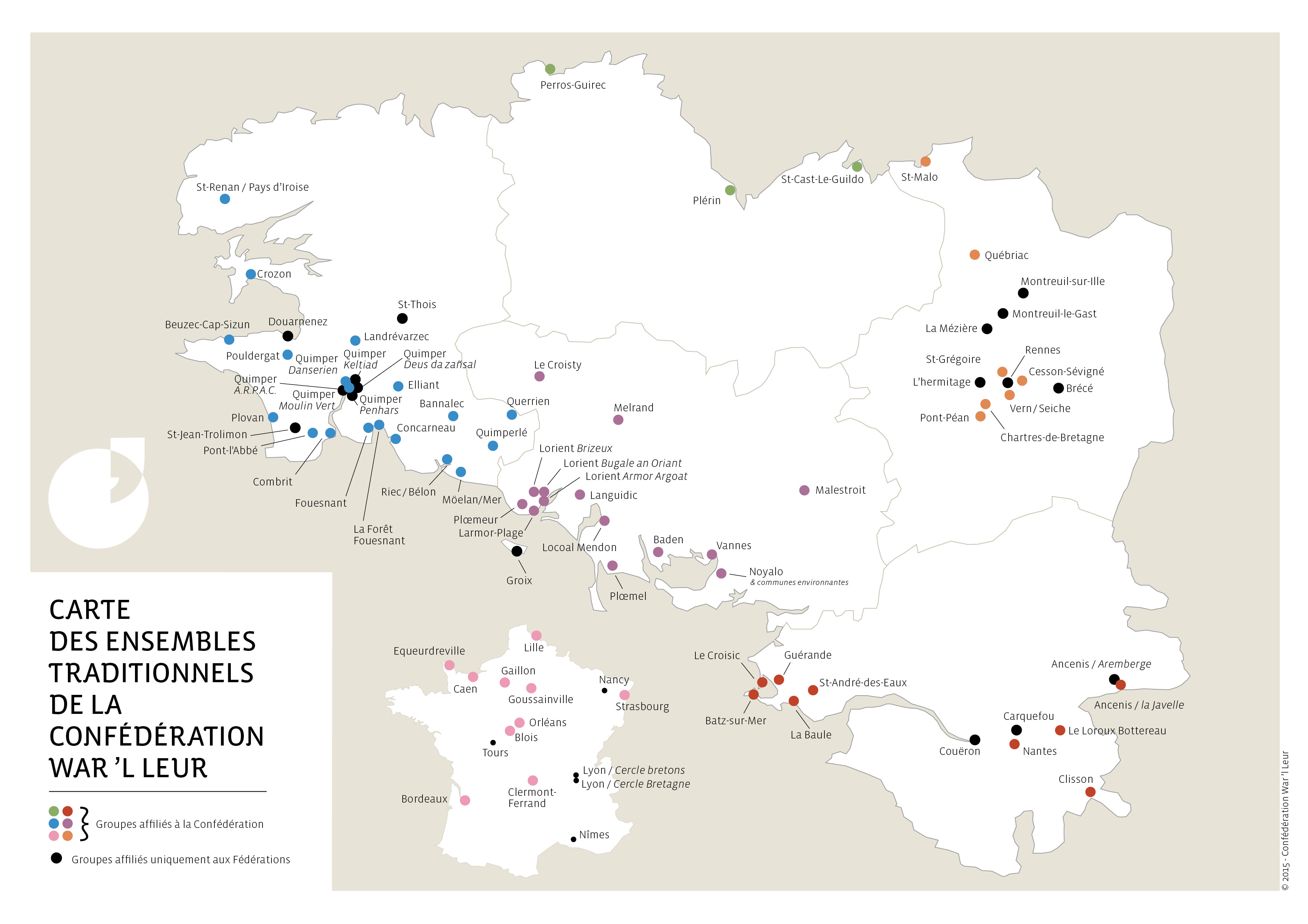 Adhérents Confédération War'l Leur 2015